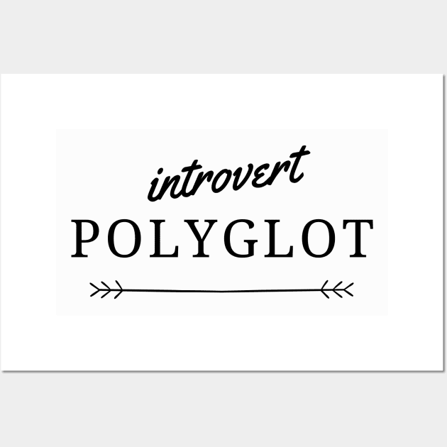 Introvert Polyglot Wall Art by mon-